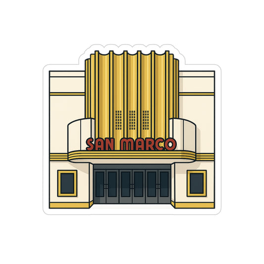 San Marco Theatre Sticker | Get Yours | Jax Humor
