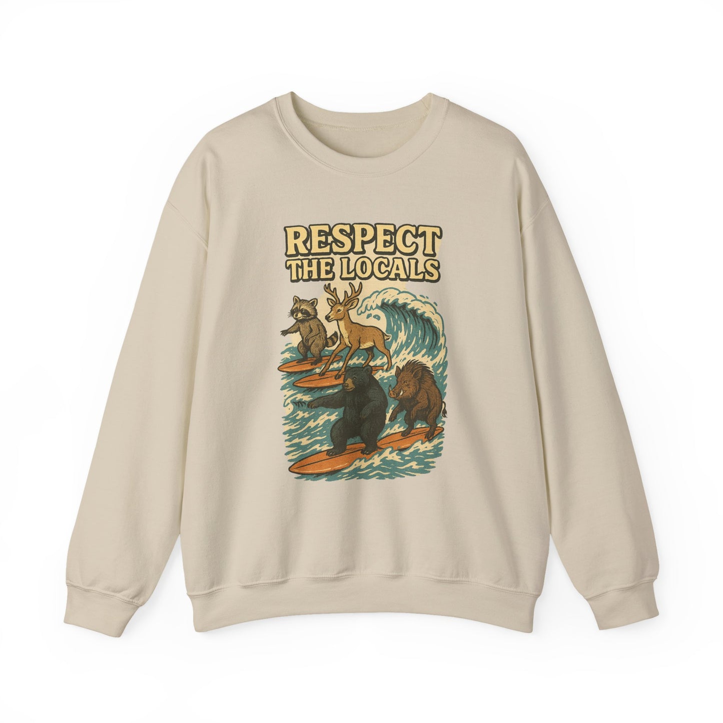 Respect the Locals: Surfs Up Sweater | Wear It Now | Preserve Wildlife | Jax Humor