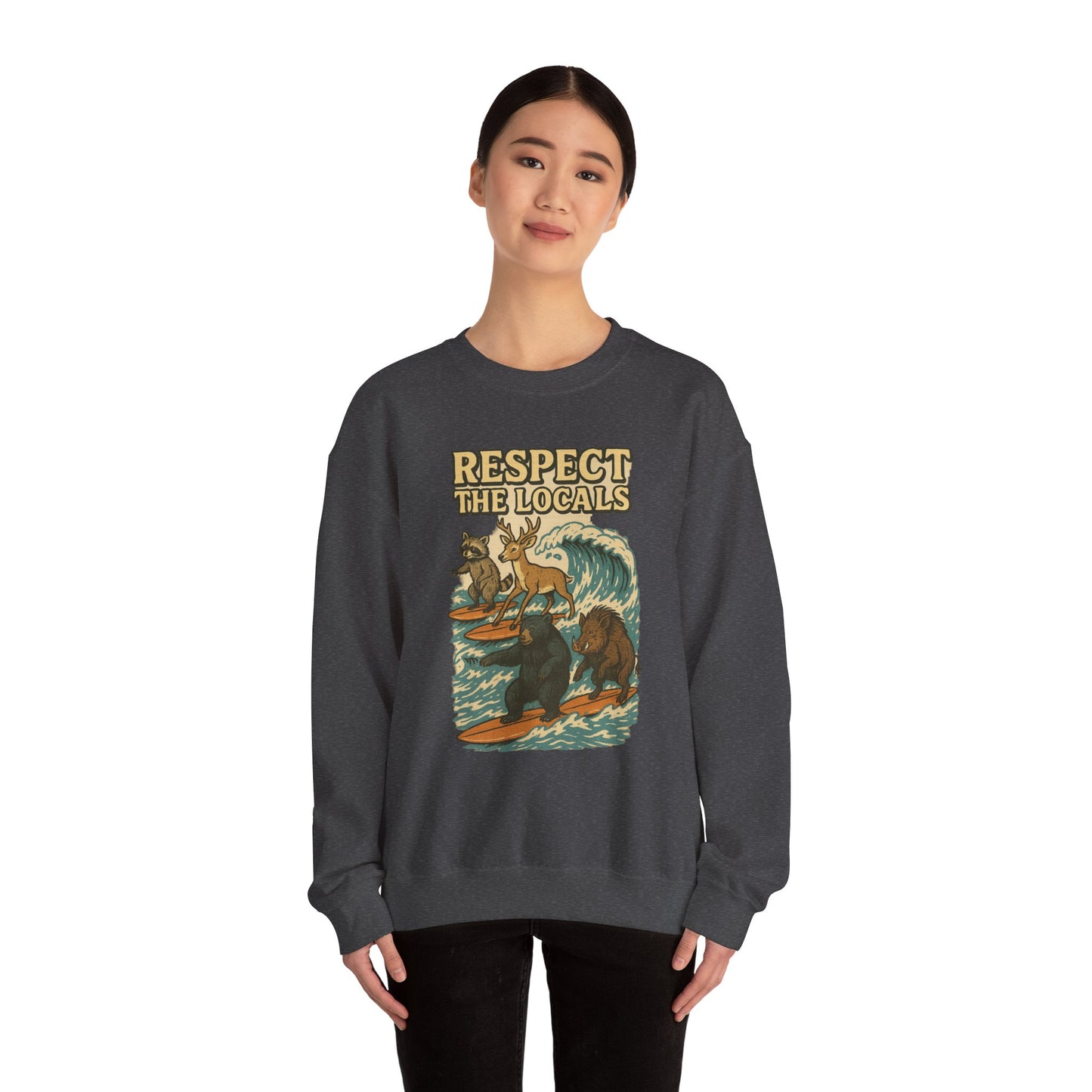 Respect the Locals: Surfs Up Sweater | Wear It Now | Preserve Wildlife | Jax Humor