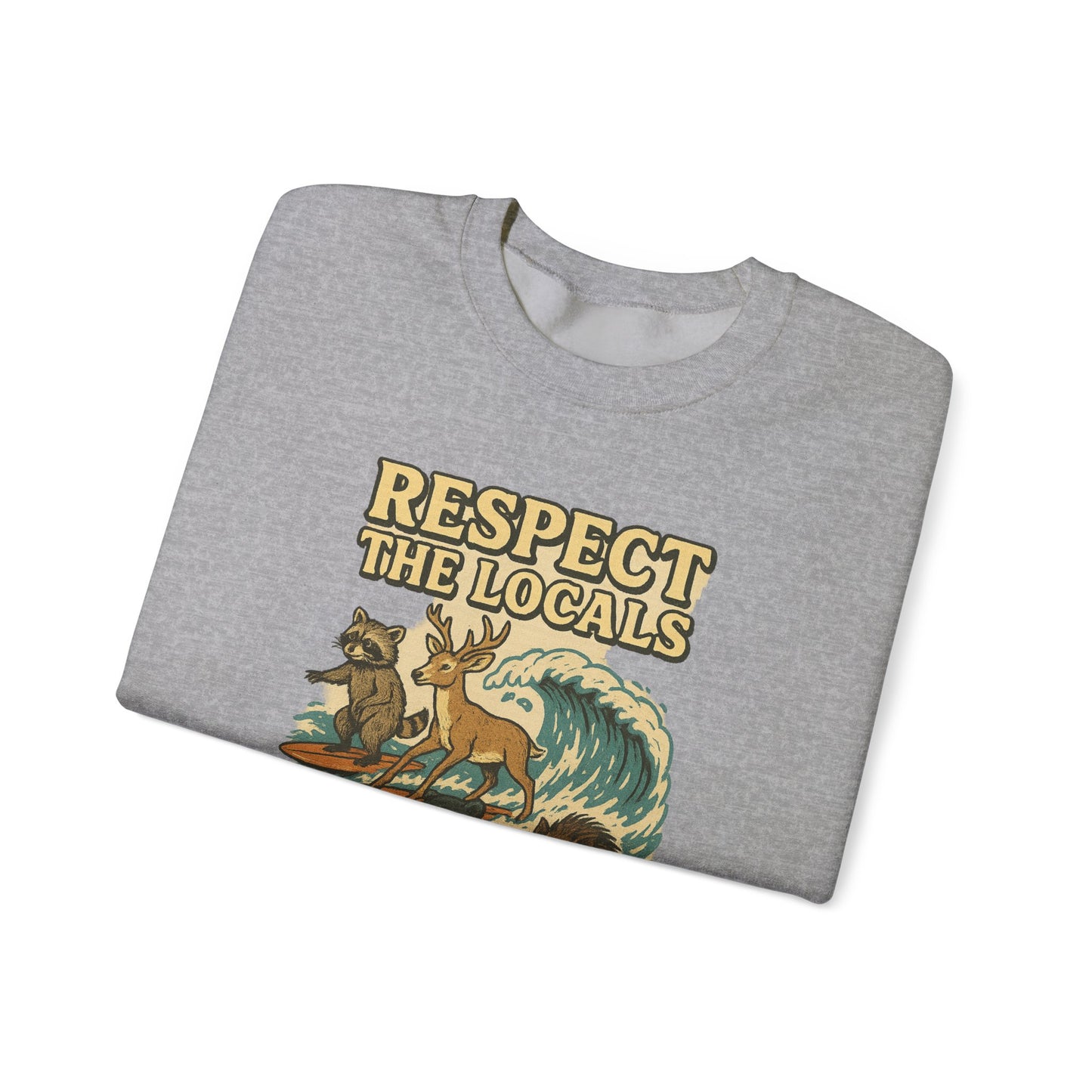 Respect the Locals: Surfs Up Sweater | Wear It Now | Preserve Wildlife | Jax Humor