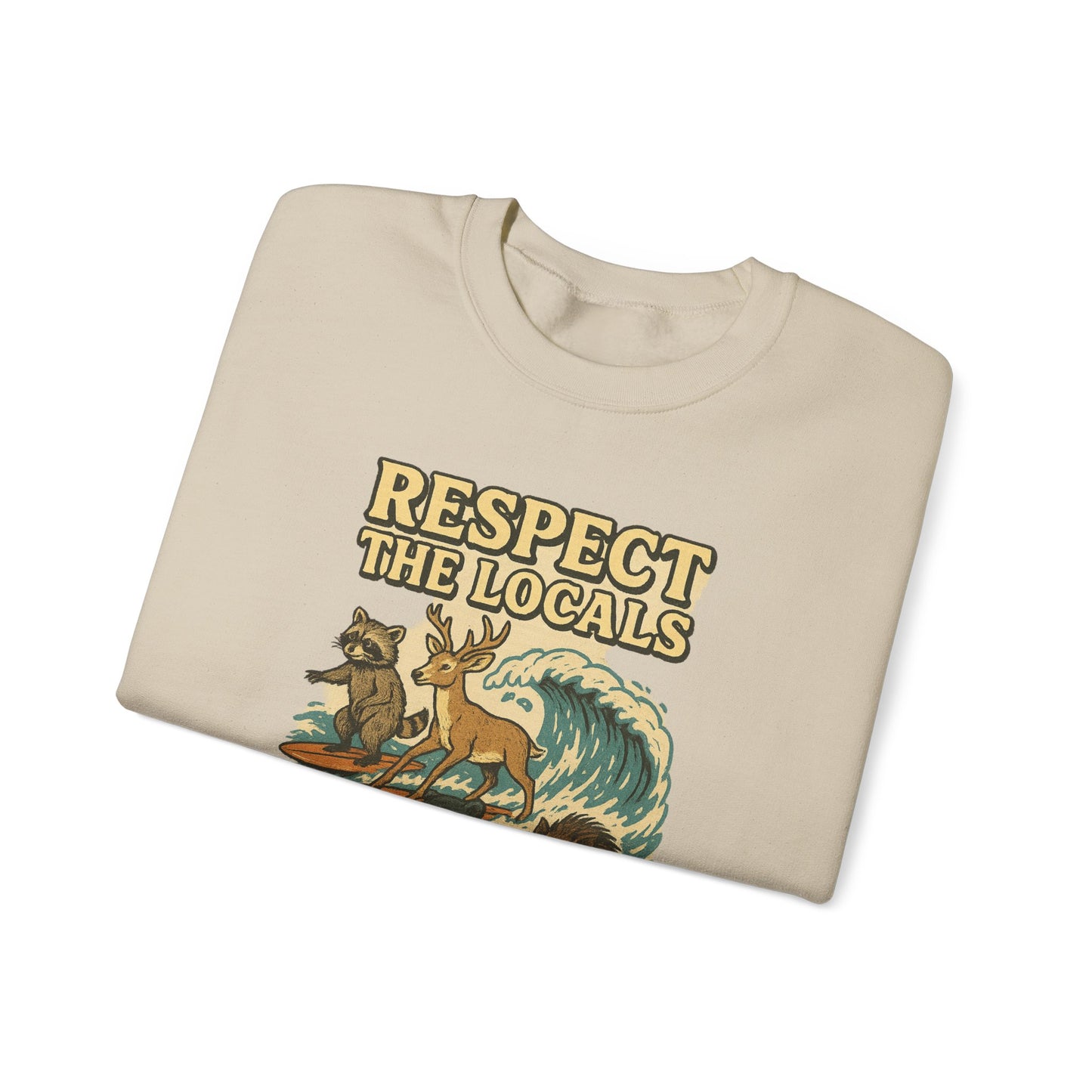 Respect the Locals: Surfs Up Sweater | Wear It Now | Preserve Wildlife | Jax Humor