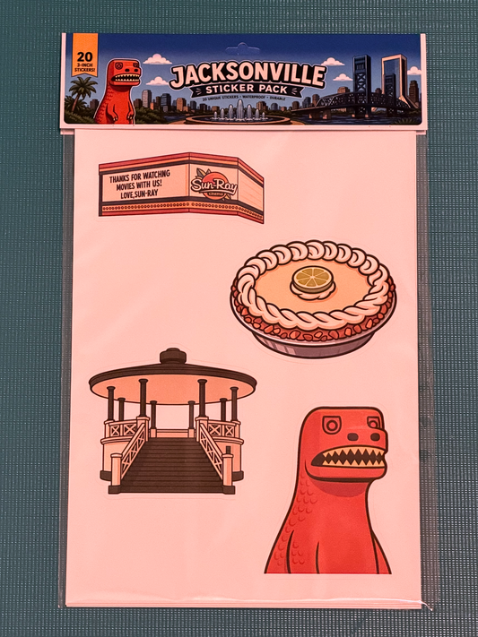Jacksonville Sticker Pack | 20 Vinyl Stickers