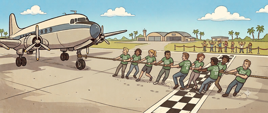 20 People, One Plane, Zero Chill: The Jet Pull Coming to Cecil Airport