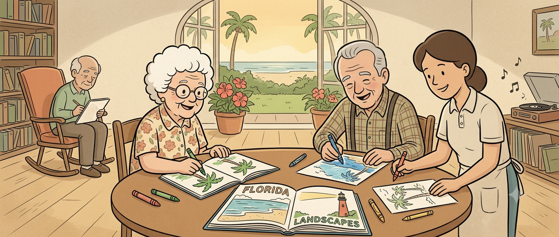 A Calming Afternoon Activity for Florida Memory Care Residents