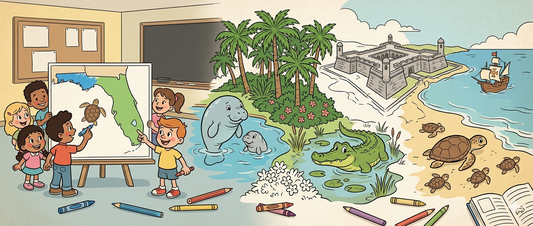 How Teachers Use a Florida Coloring Book to Teach State History