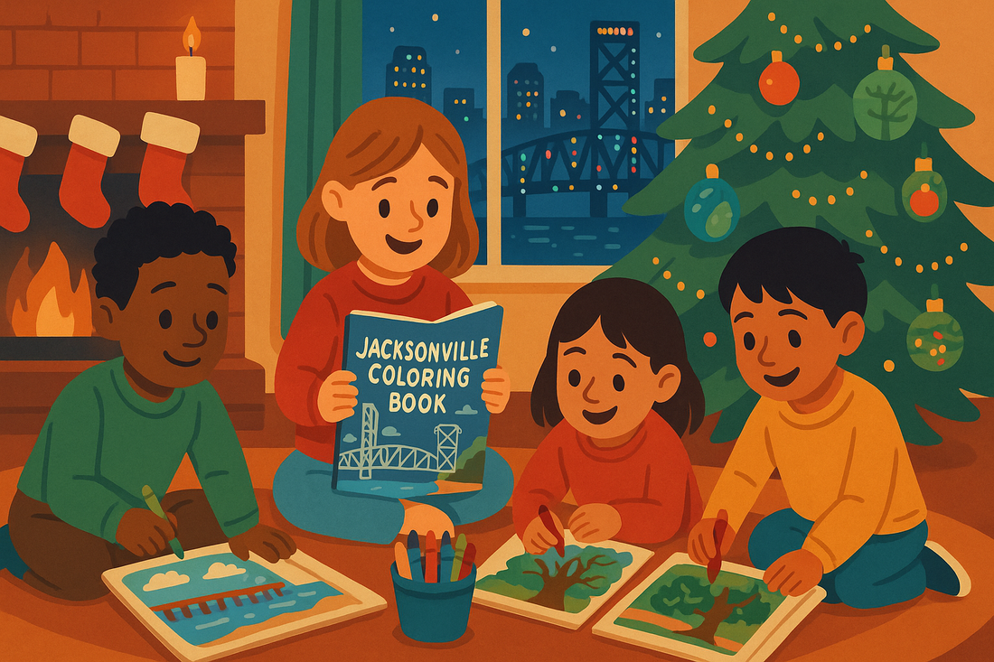 Jacksonville Coloring Books for Kids: The Perfect Screen-Free Christmas Gift
