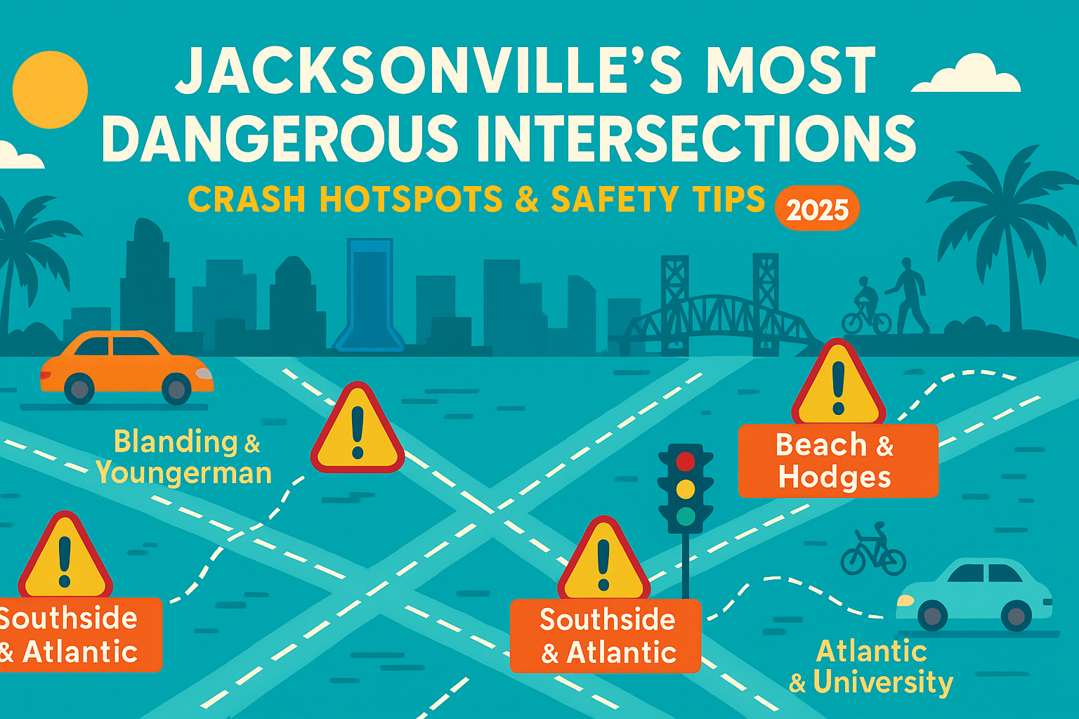 Most Dangerous Intersections in Jacksonville, FL (2025) | Crash ...