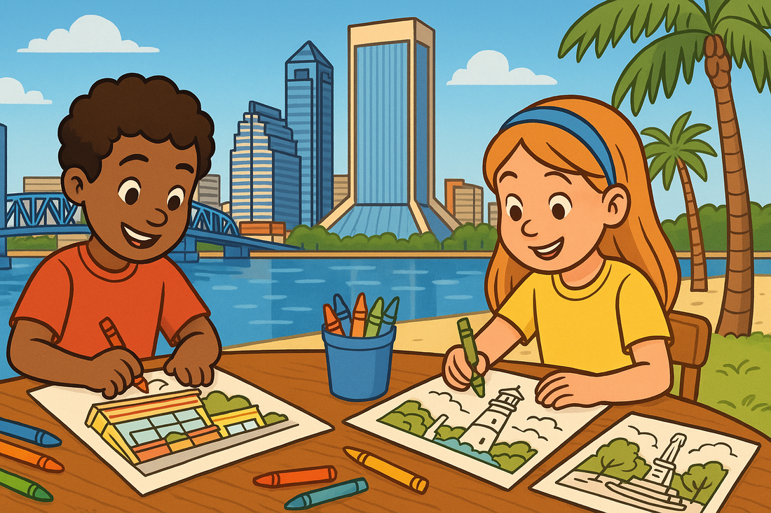 The Best Jacksonville Coloring Book for Kids: Landmarks, River Views, and Fun Facts