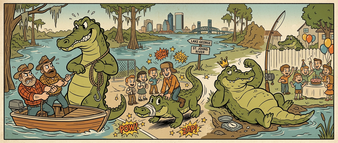 The Biggest Alligators Ever Caught in Jacksonville, FL and Northeast Florida