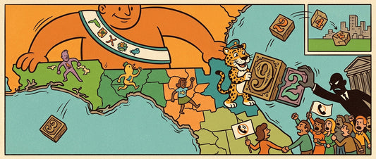 Vintage map of North Florida highlighting the history of Jacksonville area code 904.