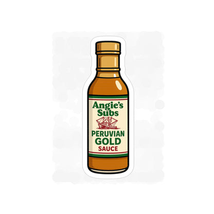 Angie's Peruvian Gold Sauce Outdoor Sticker | Get Yours Now | Jax Humor