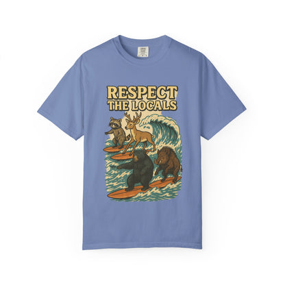 Respect the Locals: Surfs Up T-Shirt | Wear It Now | Preserve Wildlife | Jax Humor