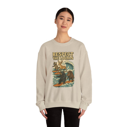 Respect the Locals: Surfs Up Sweater | Wear It Now | Preserve Wildlife | Jax Humor
