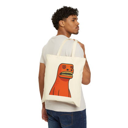 Rex The Dinosaur Canvas Tote Bag