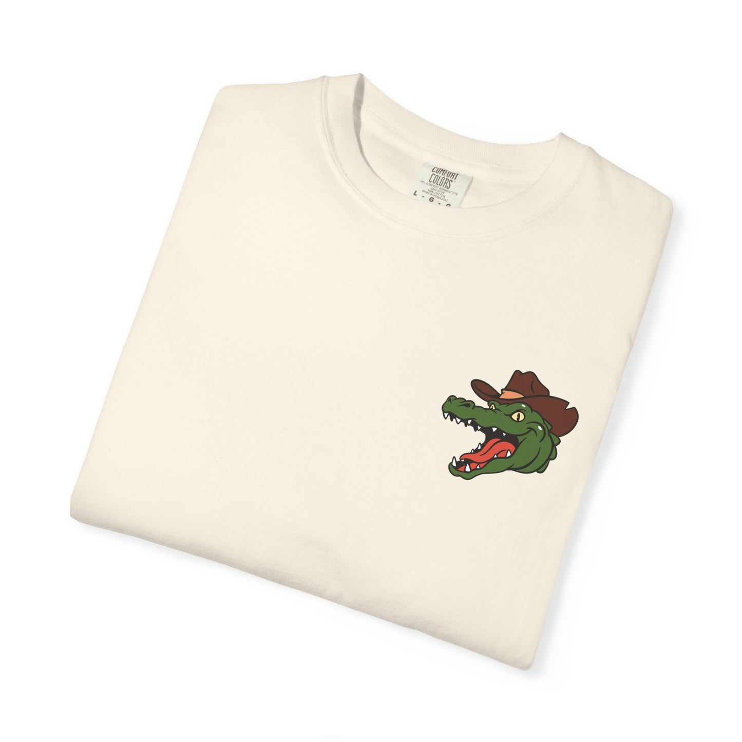 Jacksonville Rodeo w/ Front Logo T-Shirt: Vintage Cowboy & Alligator Rodeo Graphic Tee