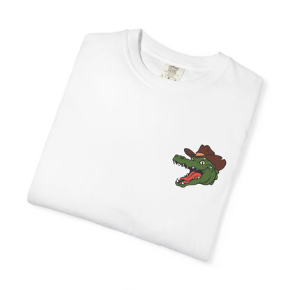 Jacksonville Rodeo w/ Front Logo T-Shirt: Vintage Cowboy & Alligator Rodeo Graphic Tee
