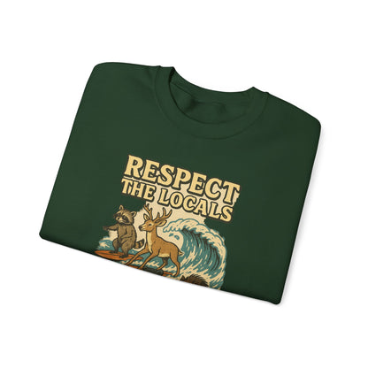 Respect the Locals: Surfs Up Sweater | Wear It Now | Preserve Wildlife | Jax Humor