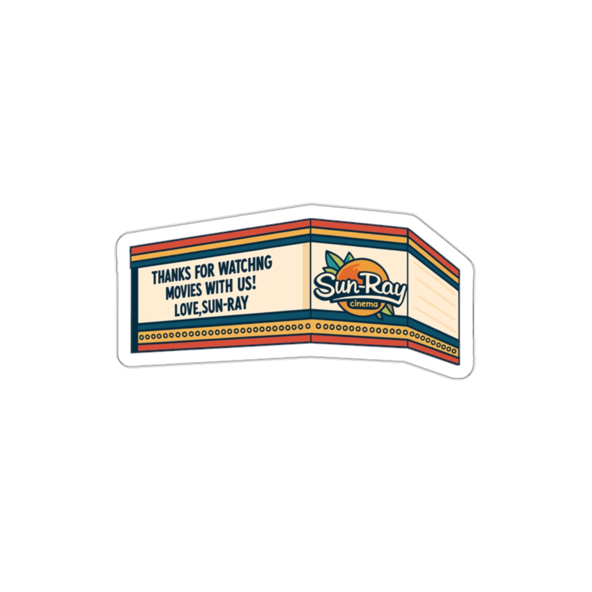 Five Points Cinema Sticker | Get Yours | Jax Humor