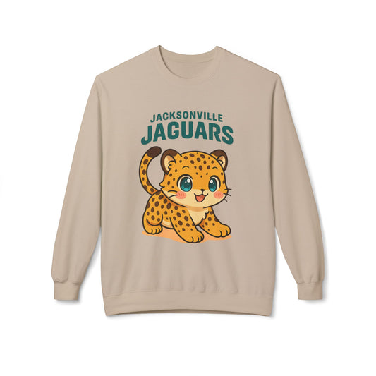 Tiny Roar Fleece Crewneck Sweatshirt | Jacksonville Jaguars Game-Day | Wear It Now | Jax Humor