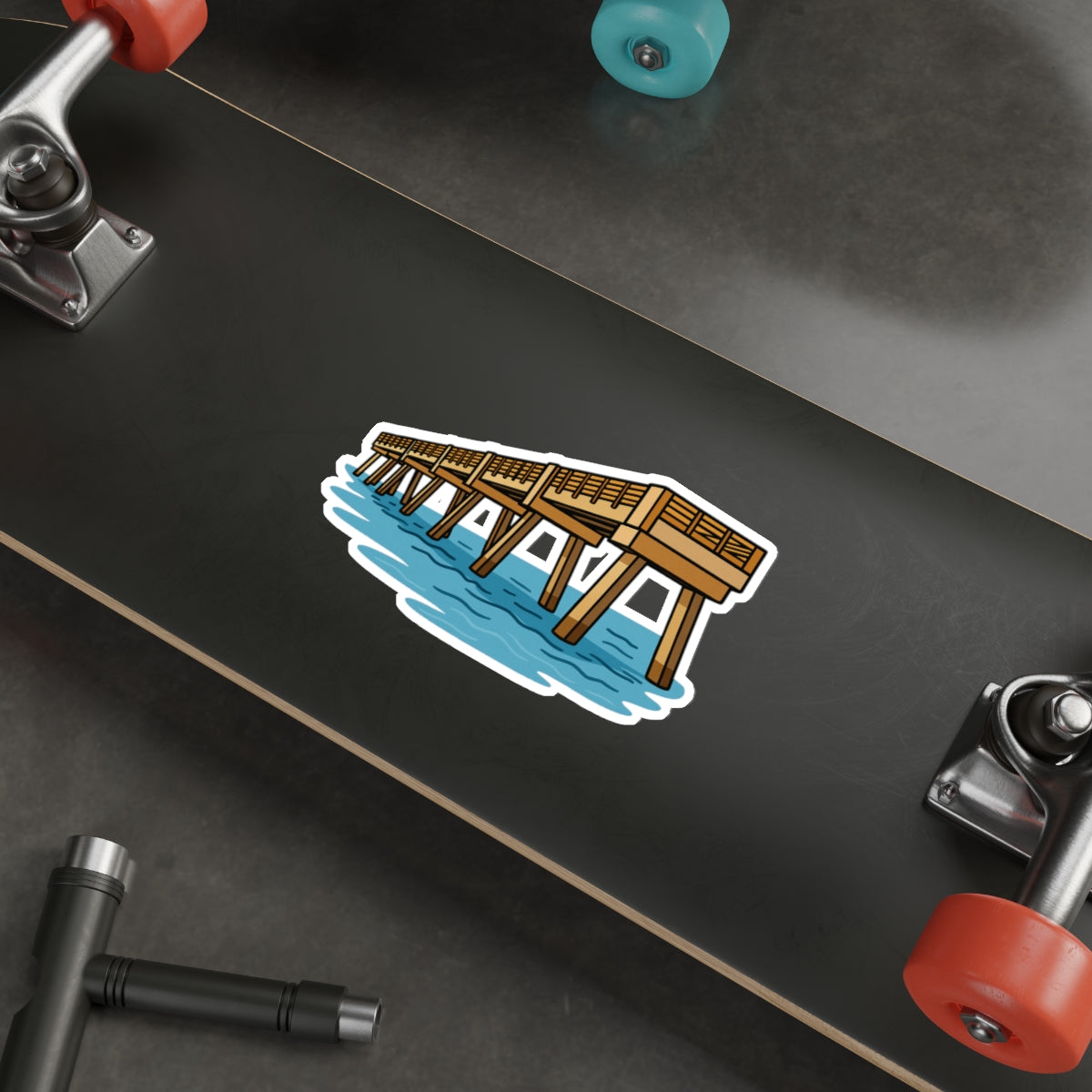 Jacksonville Beach Pier Sticker | Get Yours | Jax Humor