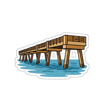 Jacksonville Beach Pier Sticker | Get Yours | Jax Humor