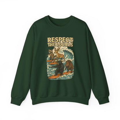 Respect the Locals: Surfs Up Sweater | Wear It Now | Preserve Wildlife | Jax Humor