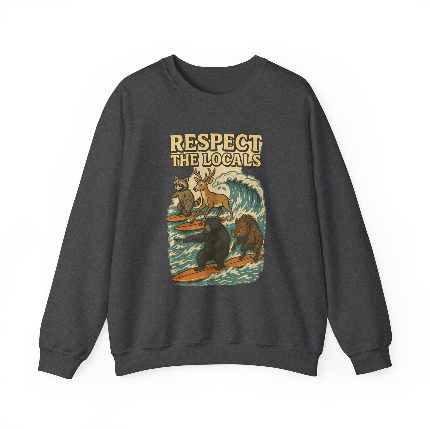 Respect the Locals: Surfs Up Sweater | Wear It Now | Preserve Wildlife | Jax Humor