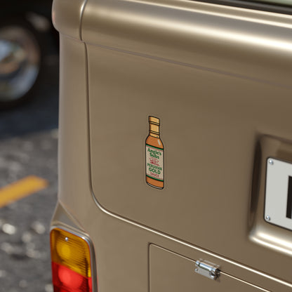 Angie's Peruvian Gold Sauce Outdoor Sticker | Get Yours Now | Jax Humor