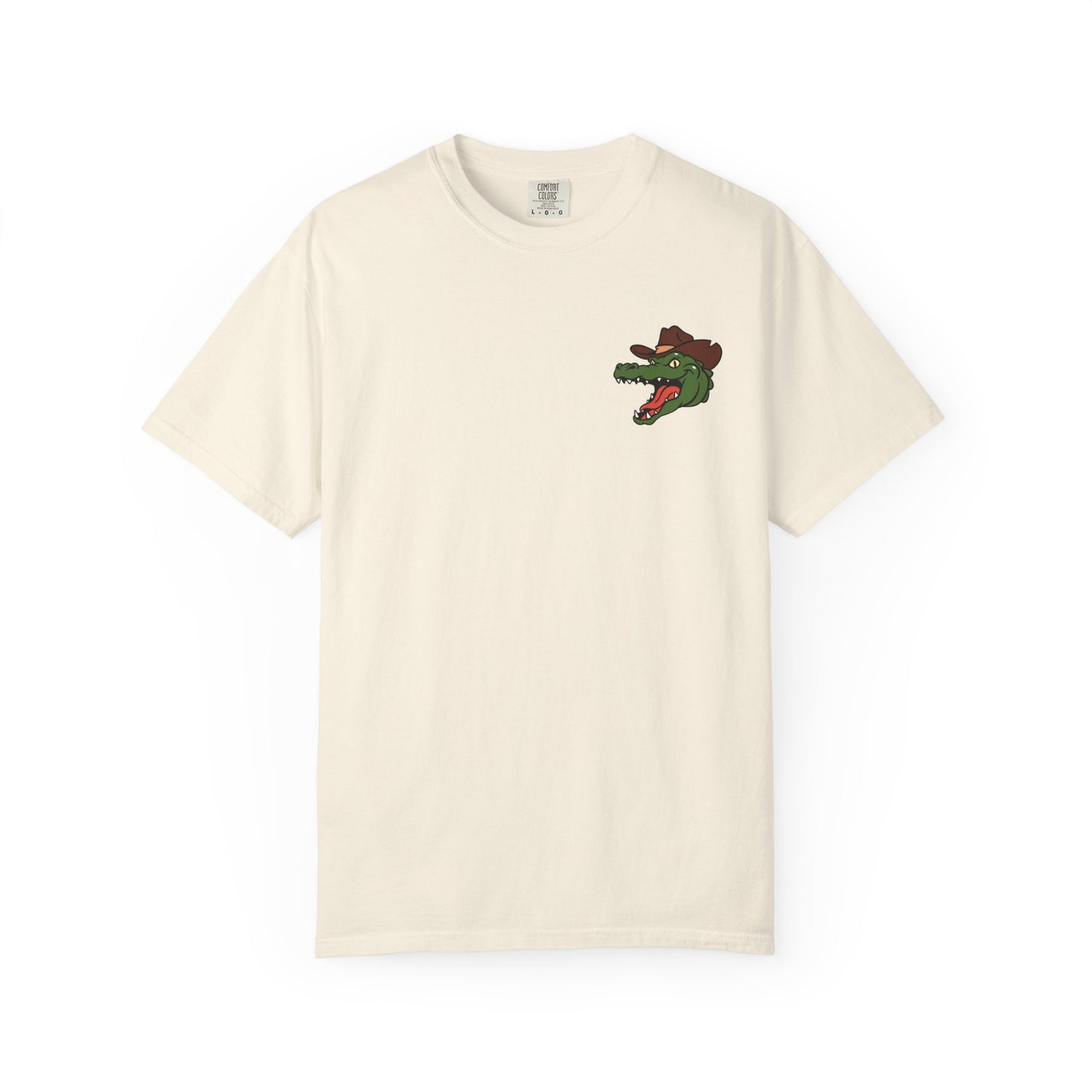 Jacksonville Rodeo w/ Front Logo T-Shirt: Vintage Cowboy & Alligator Rodeo Graphic Tee