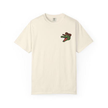 Jacksonville Rodeo w/ Front Logo T-Shirt: Vintage Cowboy & Alligator Rodeo Graphic Tee