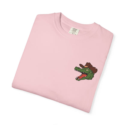 Jacksonville Rodeo w/ Front Logo T-Shirt: Vintage Cowboy & Alligator Rodeo Graphic Tee