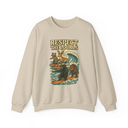 Respect the Locals: Surfs Up Sweater | Wear It Now | Preserve Wildlife | Jax Humor