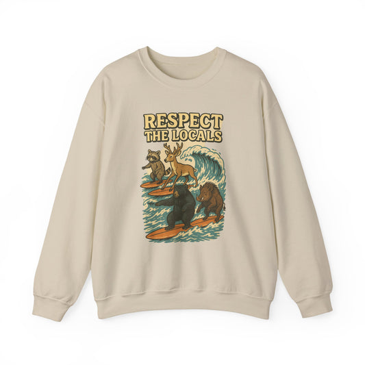 Respect the Locals: Surfs Up Sweater | Wear It Now | Preserve Wildlife | Jax Humor