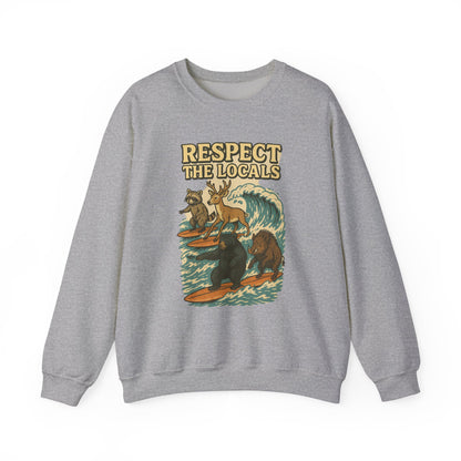 Respect the Locals: Surfs Up Sweater | Wear It Now | Preserve Wildlife | Jax Humor