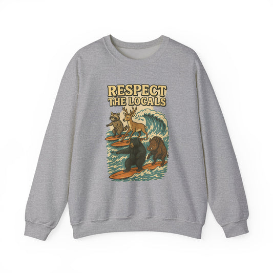 Respect the Locals: Surfs Up Sweater | Wear It Now | Preserve Wildlife | Jax Humor