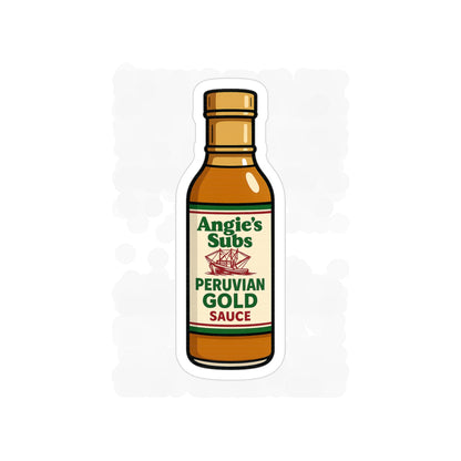 Angie's Peruvian Gold Sauce Outdoor Sticker | Get Yours Now | Jax Humor