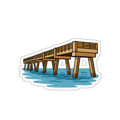 Jacksonville Beach Pier Sticker | Get Yours | Jax Humor