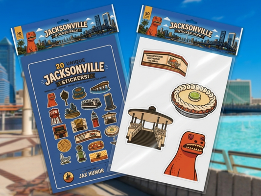 Jacksonville Sticker Pack | 20 Vinyl Stickers
