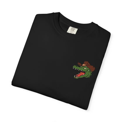 Jacksonville Rodeo w/ Front Logo T-Shirt: Vintage Cowboy & Alligator Rodeo Graphic Tee